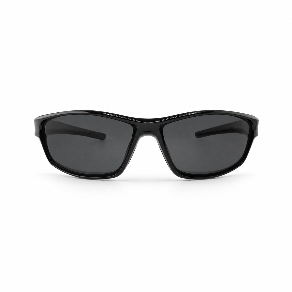 SESTO. ARIO Sport-Sonnenbrille in Schwarz, Frontansicht