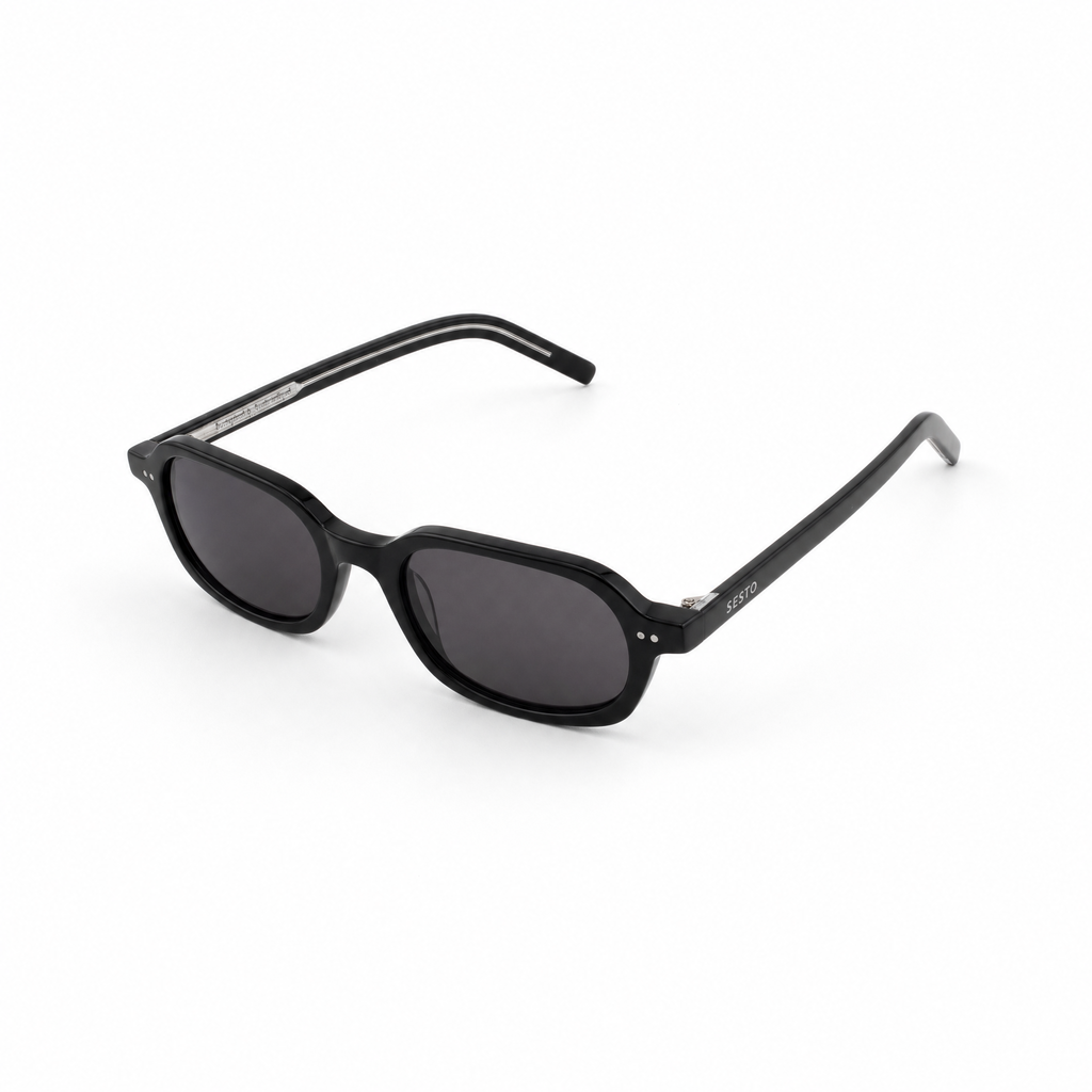 SESTO. LOCO Sonnenbrille in Schwarz