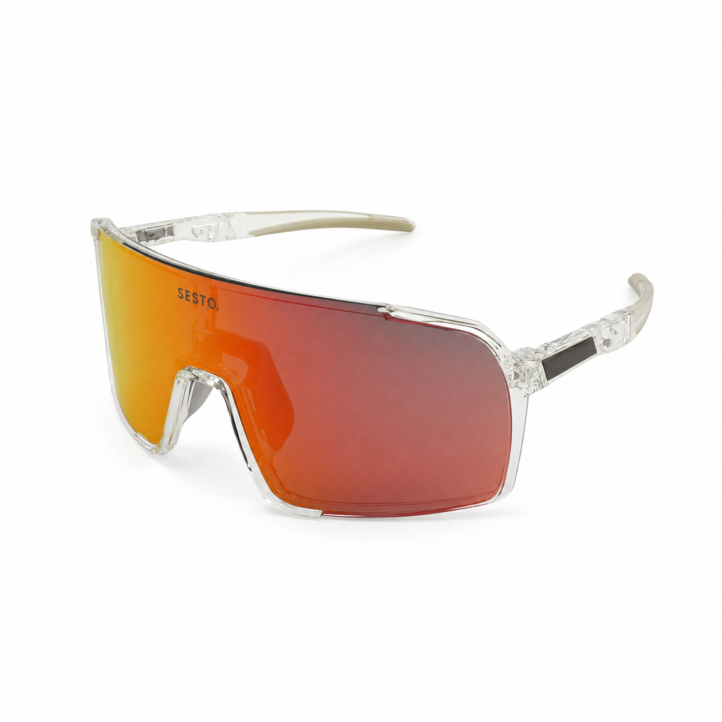 SESTO. SOLE Sport-Sonnenbrille in Transparent