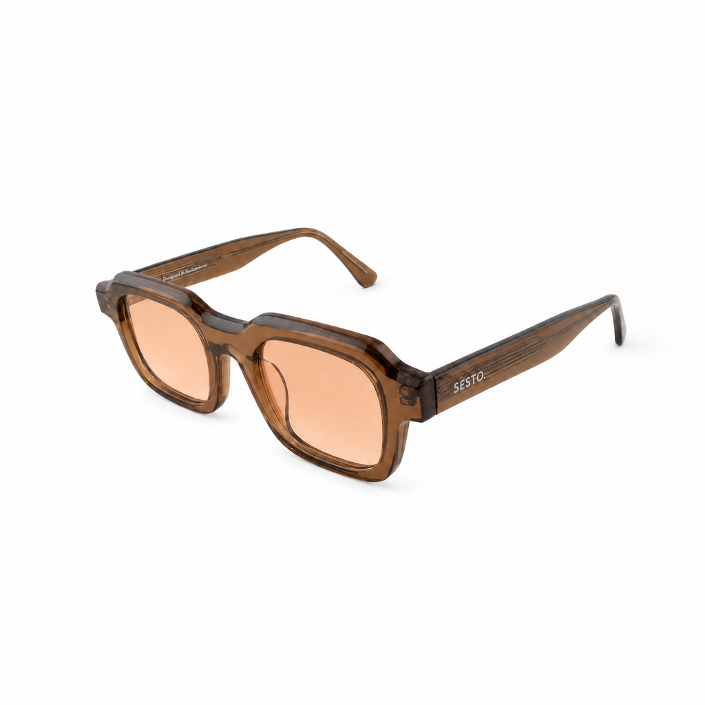 SESTO. ZENO Sonnenbrille in Braun
